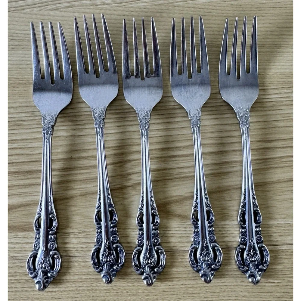 Vintage Stanley Roberts Lady Joann Salad Forks 6 1/2